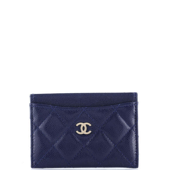 Chanel Classic Card Holder Quilted Caviar - Picture 1 of 5